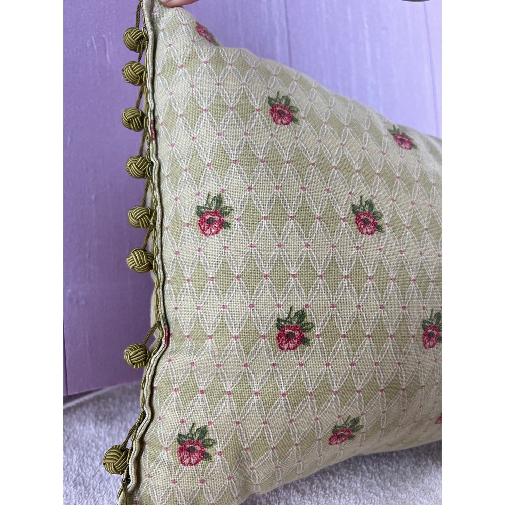 Vintage Romantic Floral‎ Pillow Set Embroidered Cottagecore French Country Decor - Picture 10 of 16